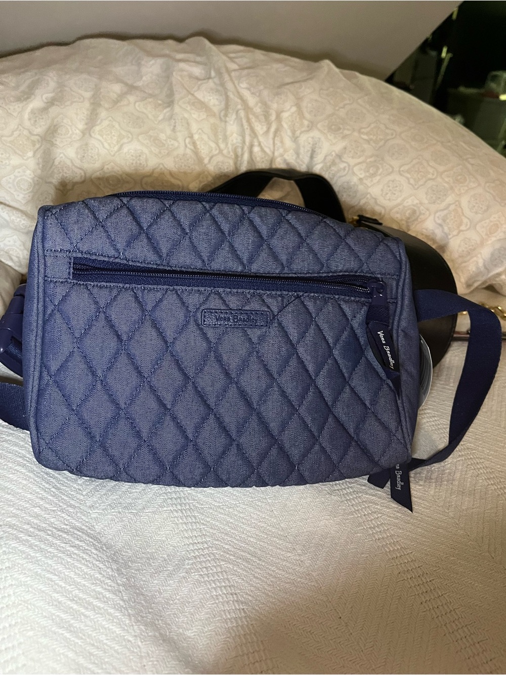 Vera Bradley Quilted Belt Bag in Deep Blue